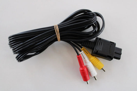 Nintendo OEM Video AV Composite Cable for Super SNES, Gamecube, & N64