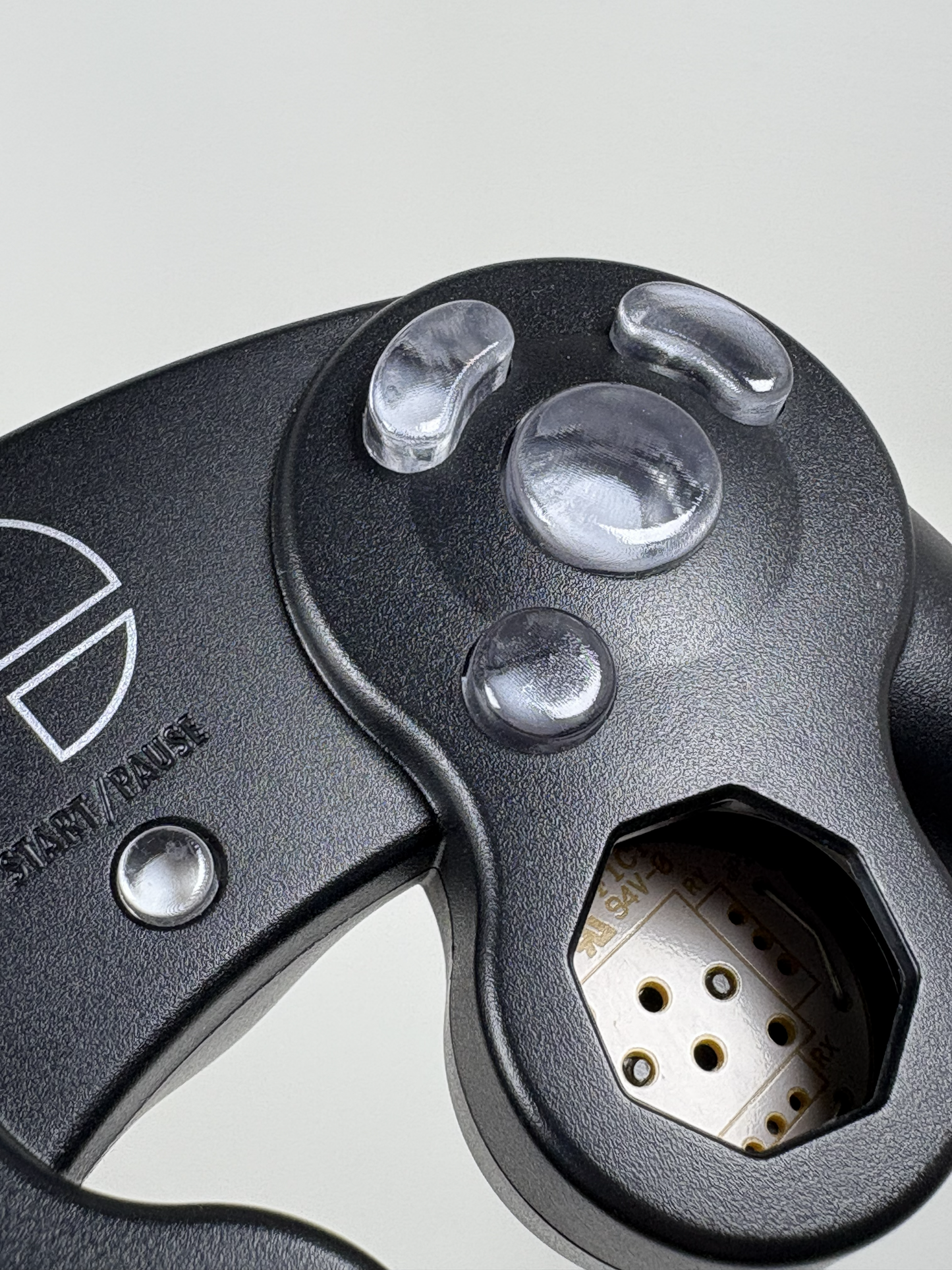 Clear Bald GameCube Button Set